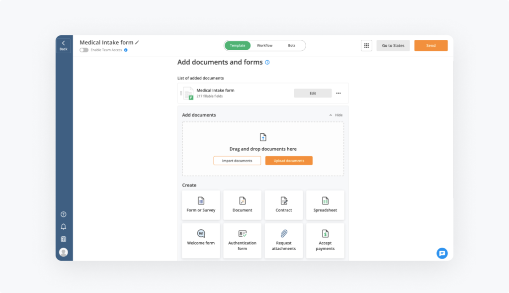 How to set up a Medical Intake form airSlate Flow